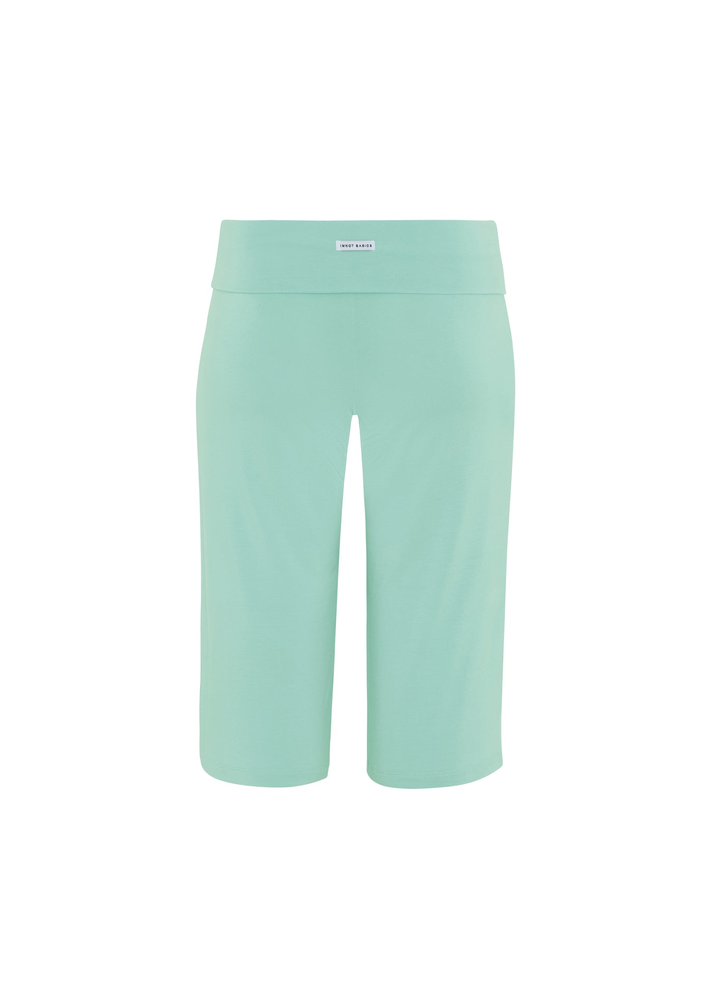 JERSEY FOLDOVER CAPRI PANTS - Soft jade