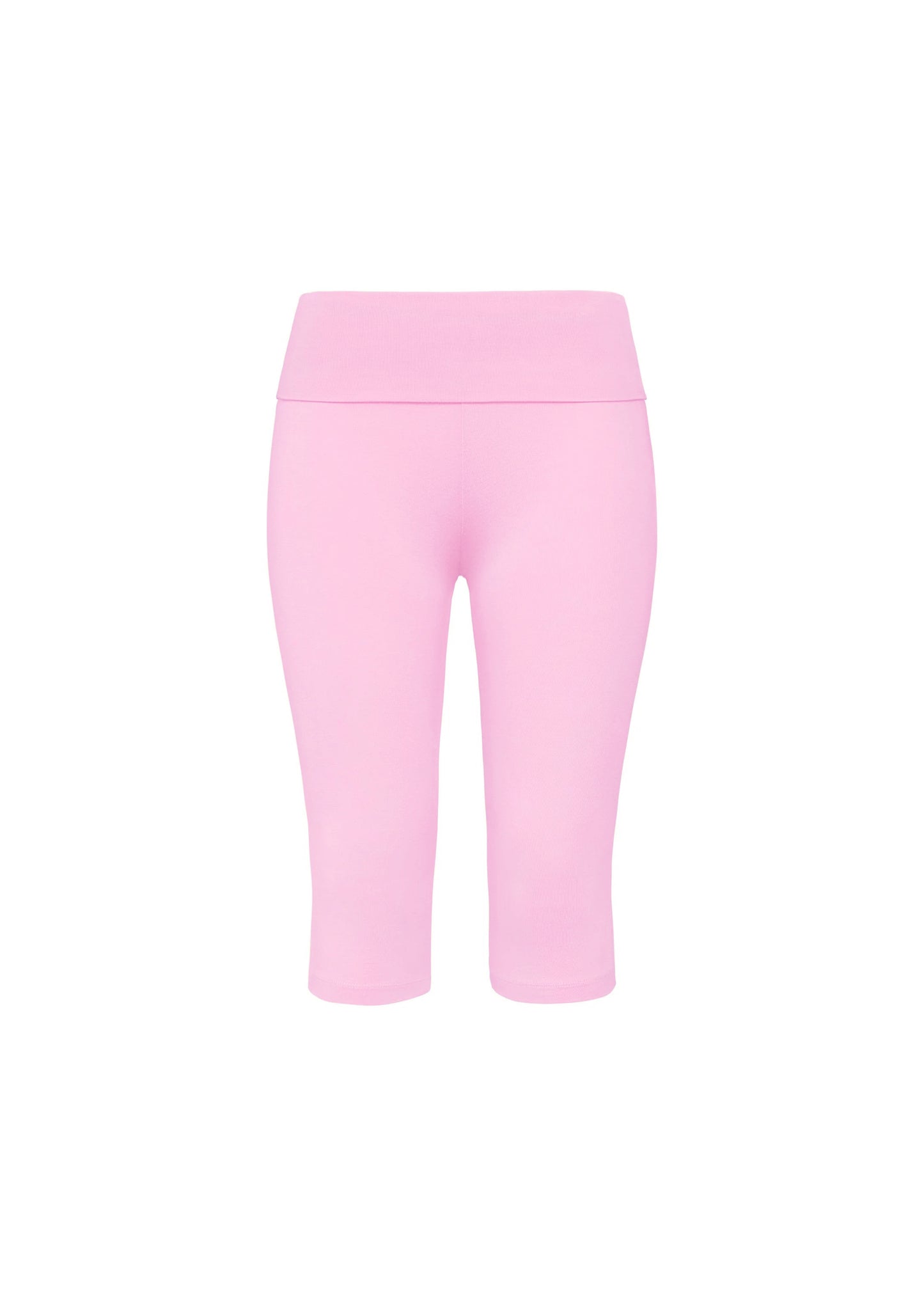 JERSEY FOLDOVER CAPRI LEGGINGS - Pretty pink