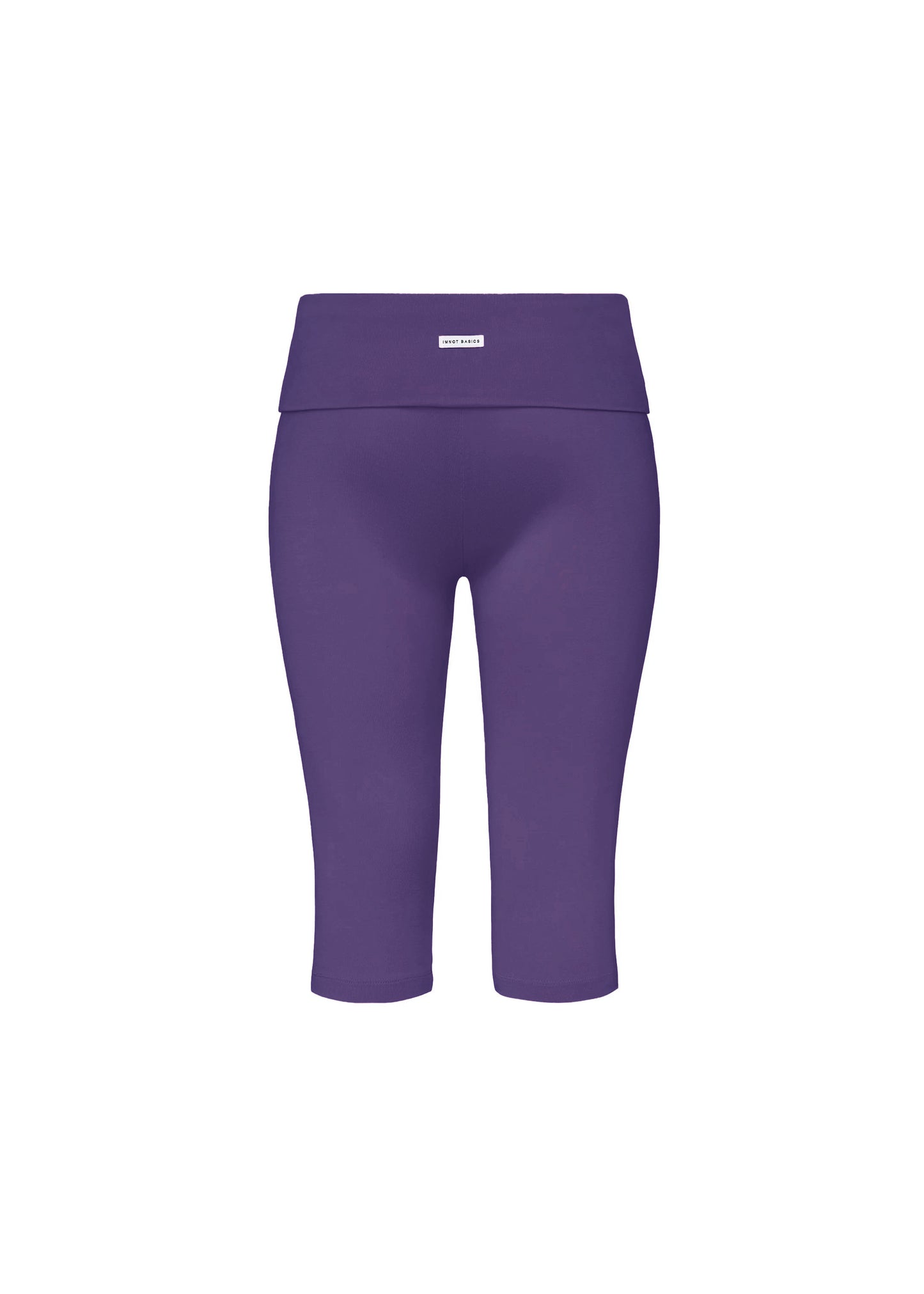 JERSEY FOLDOVER CAPRI LEGGINGS - Mangosteen