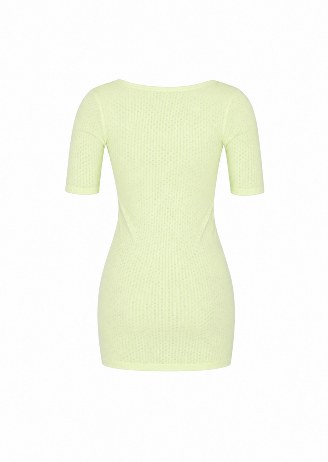 THE CLASSIC REVERSIBLE MINI DRESS - Avocado cream