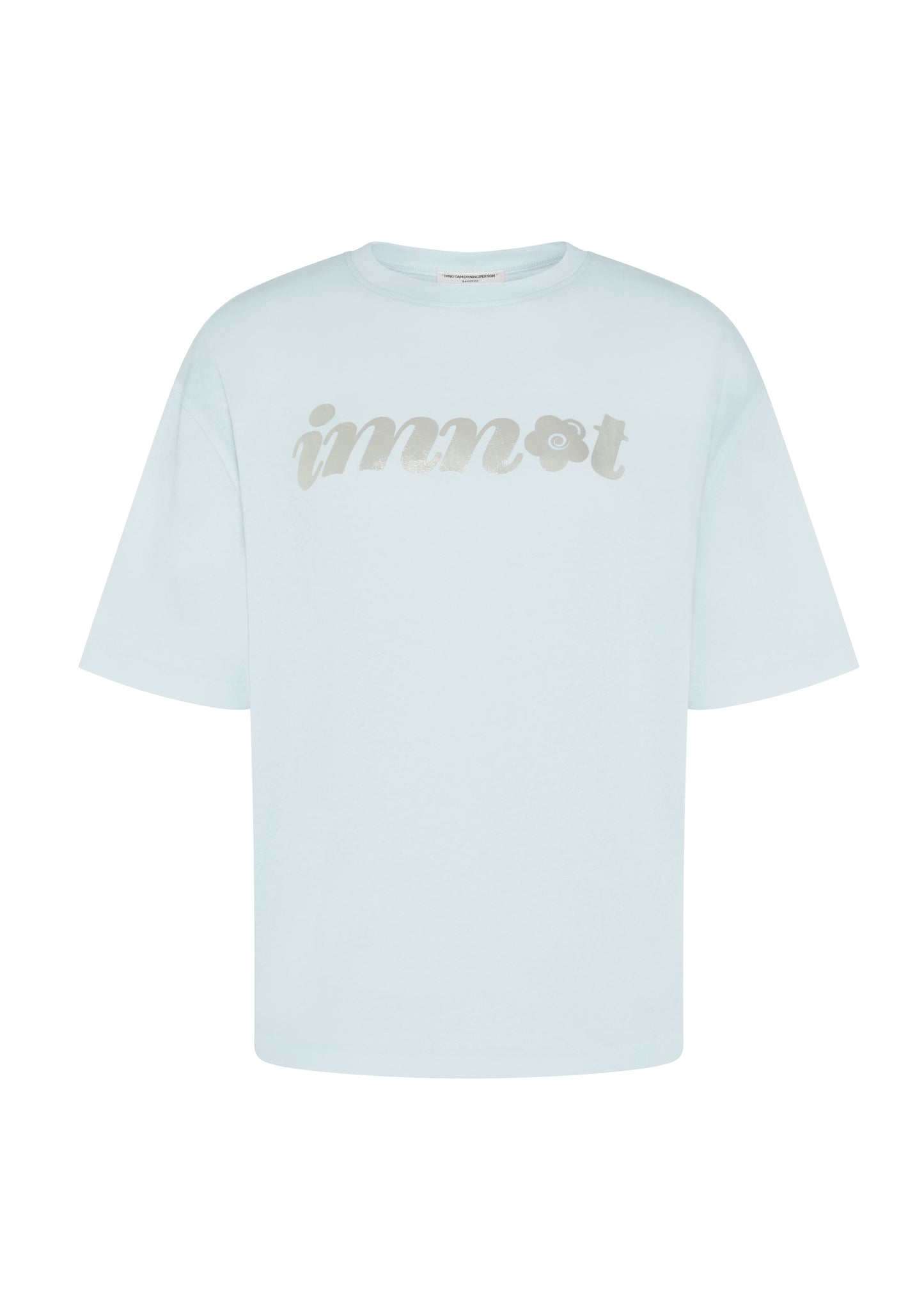 OVERSIZED SUMMER GRAPHIC T-SHIRT - BABY BLUE