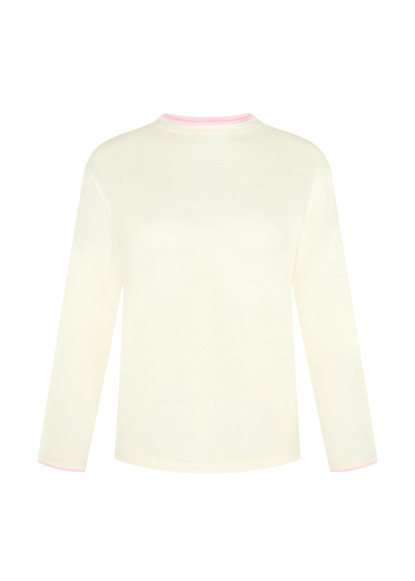 LONG SLEEVE SUMMER T-SHIRT - CREAM