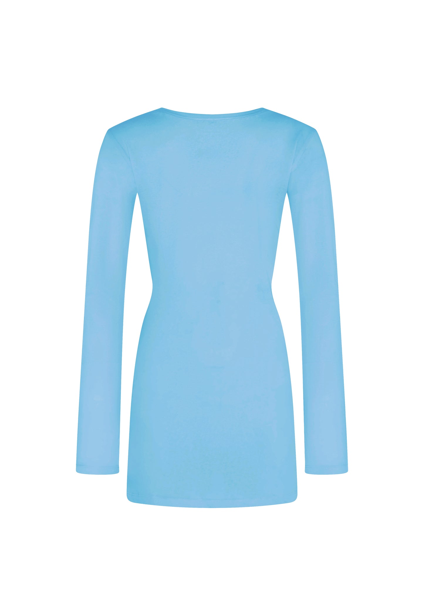 LONG SLEEVE MINI DRESS - Blue