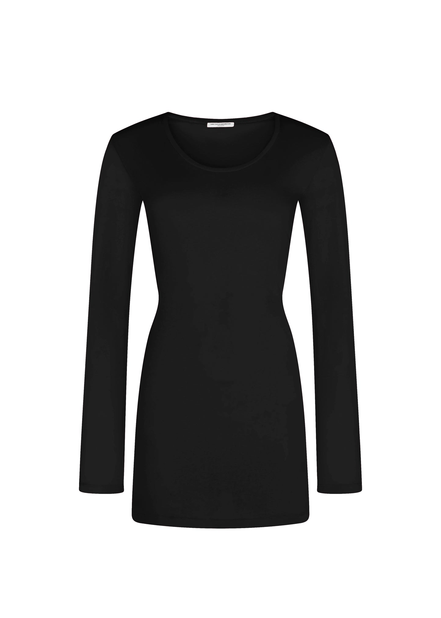 LONG SLEEVE MINI DRESS - Black