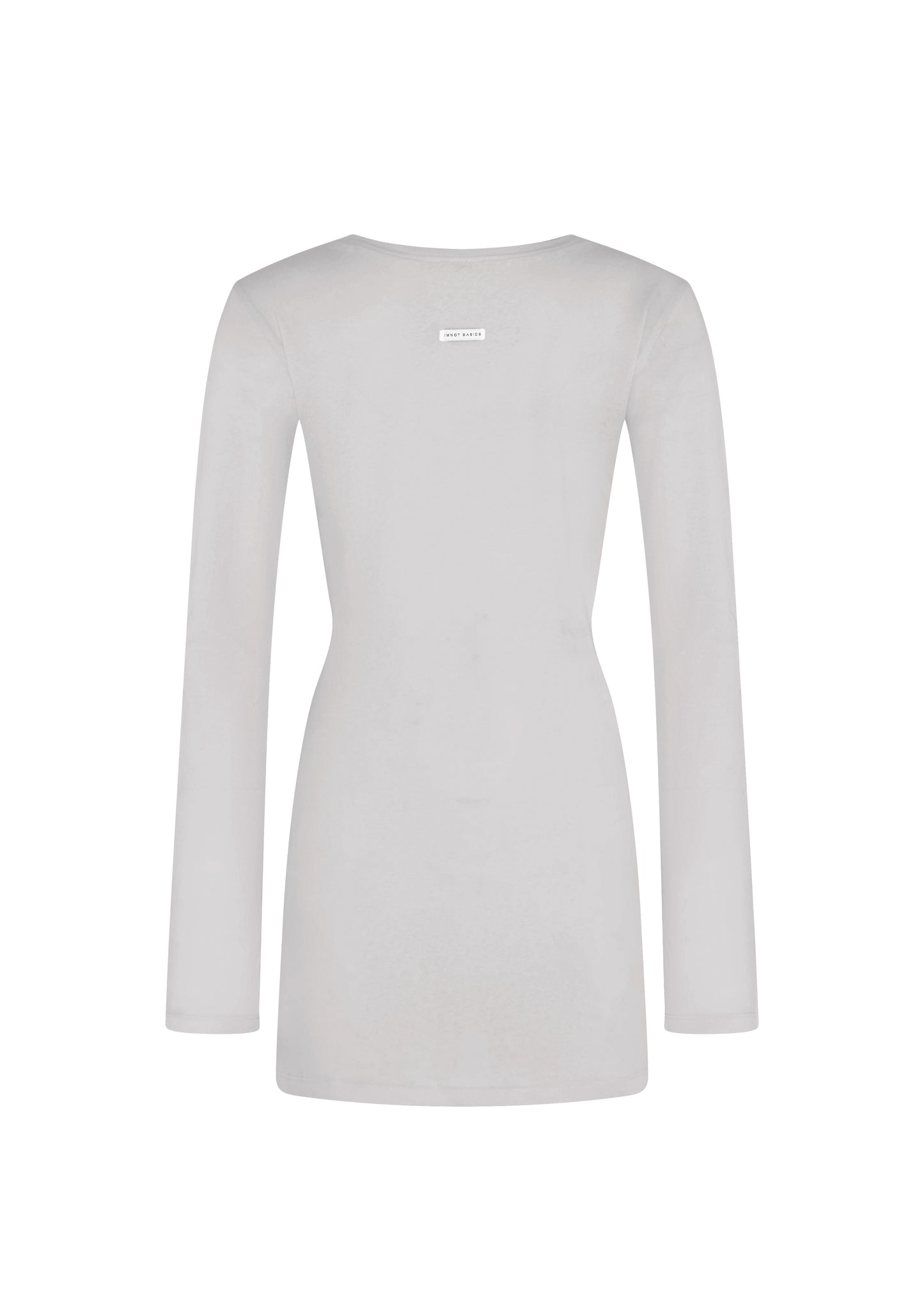 LONG SLEEVE MINI DRESS - DARK CLOUD