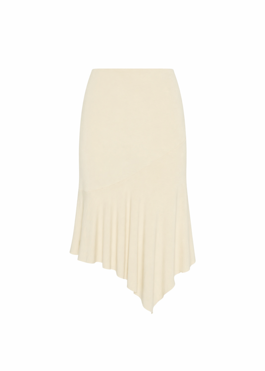 JERSEY FOLDOVER SKIRT - FRESH BUTTER