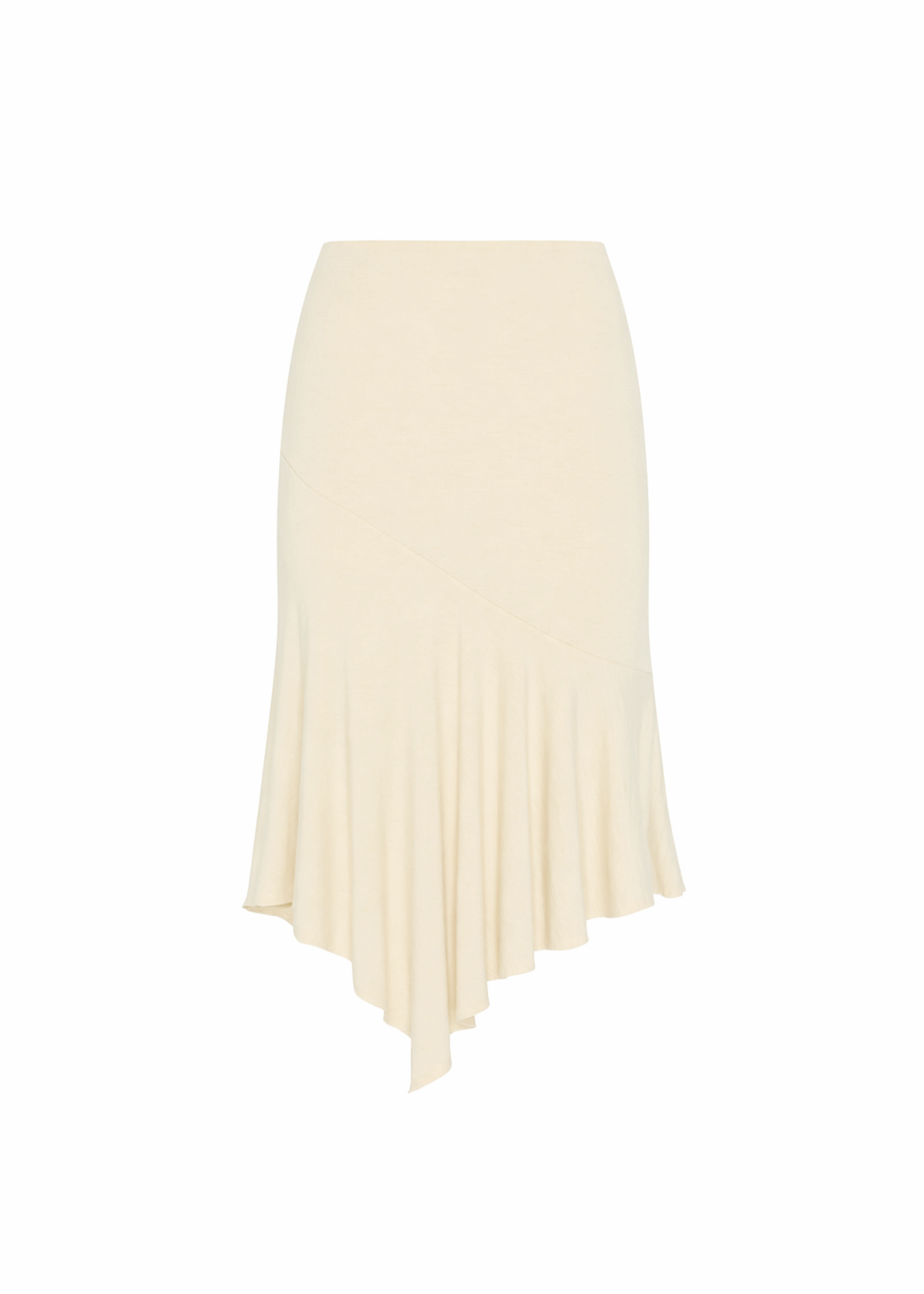 JERSEY FOLDOVER SKIRT - FRESH BUTTER