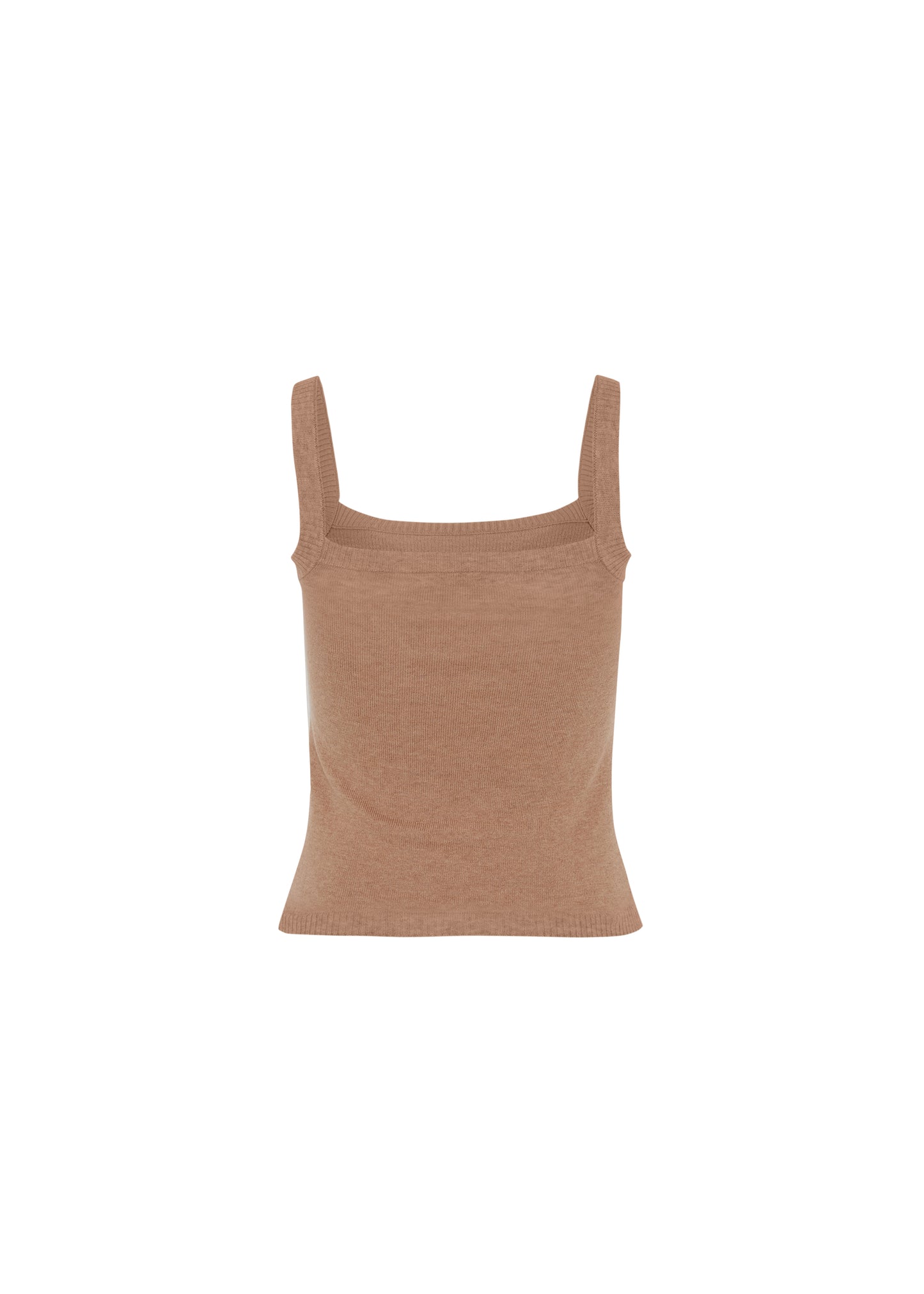 KNIT CLASSIC CAMI TOP - CINNAMON