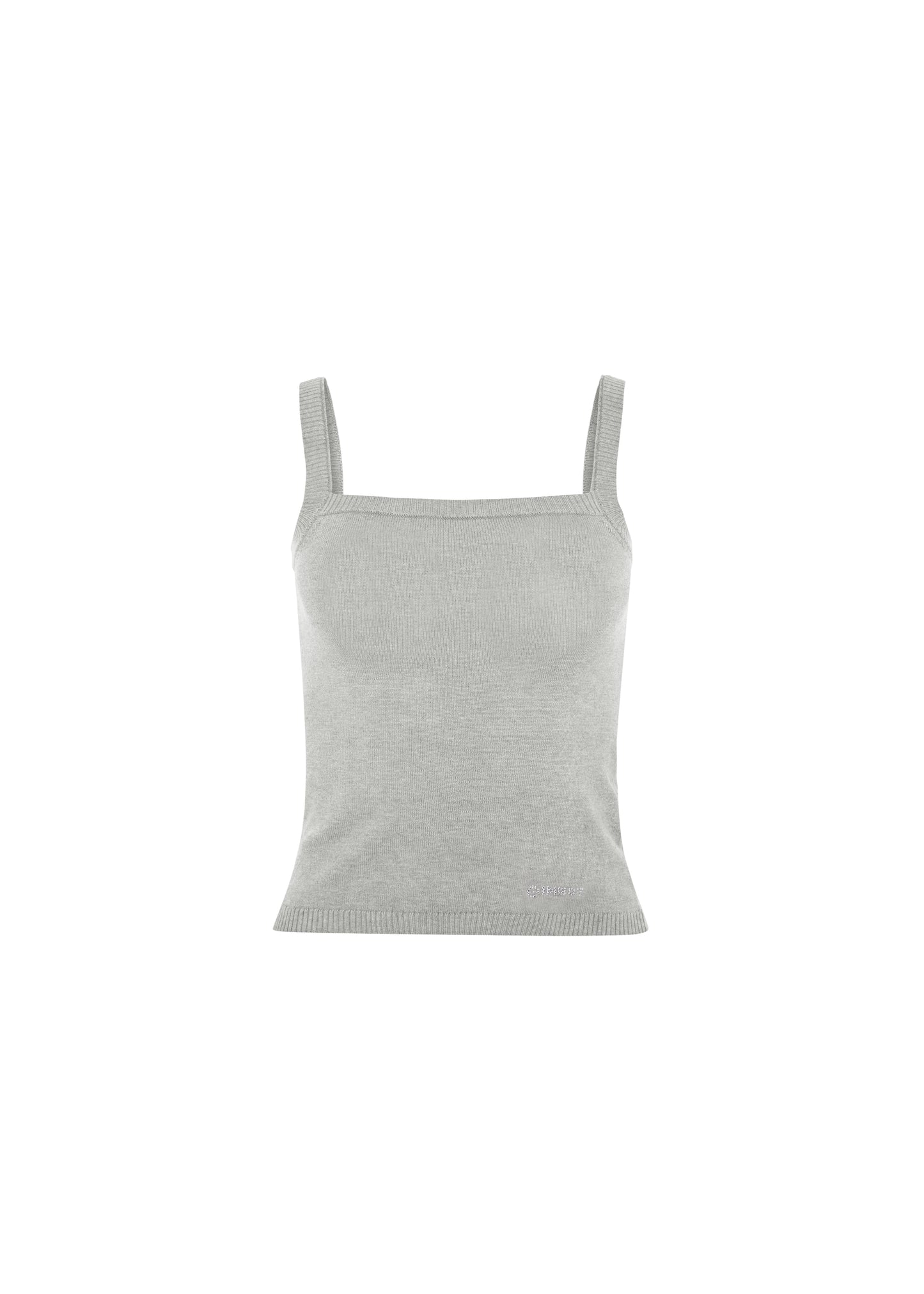 KNIT CLASSIC CAMI TOP - SOFT GRAY