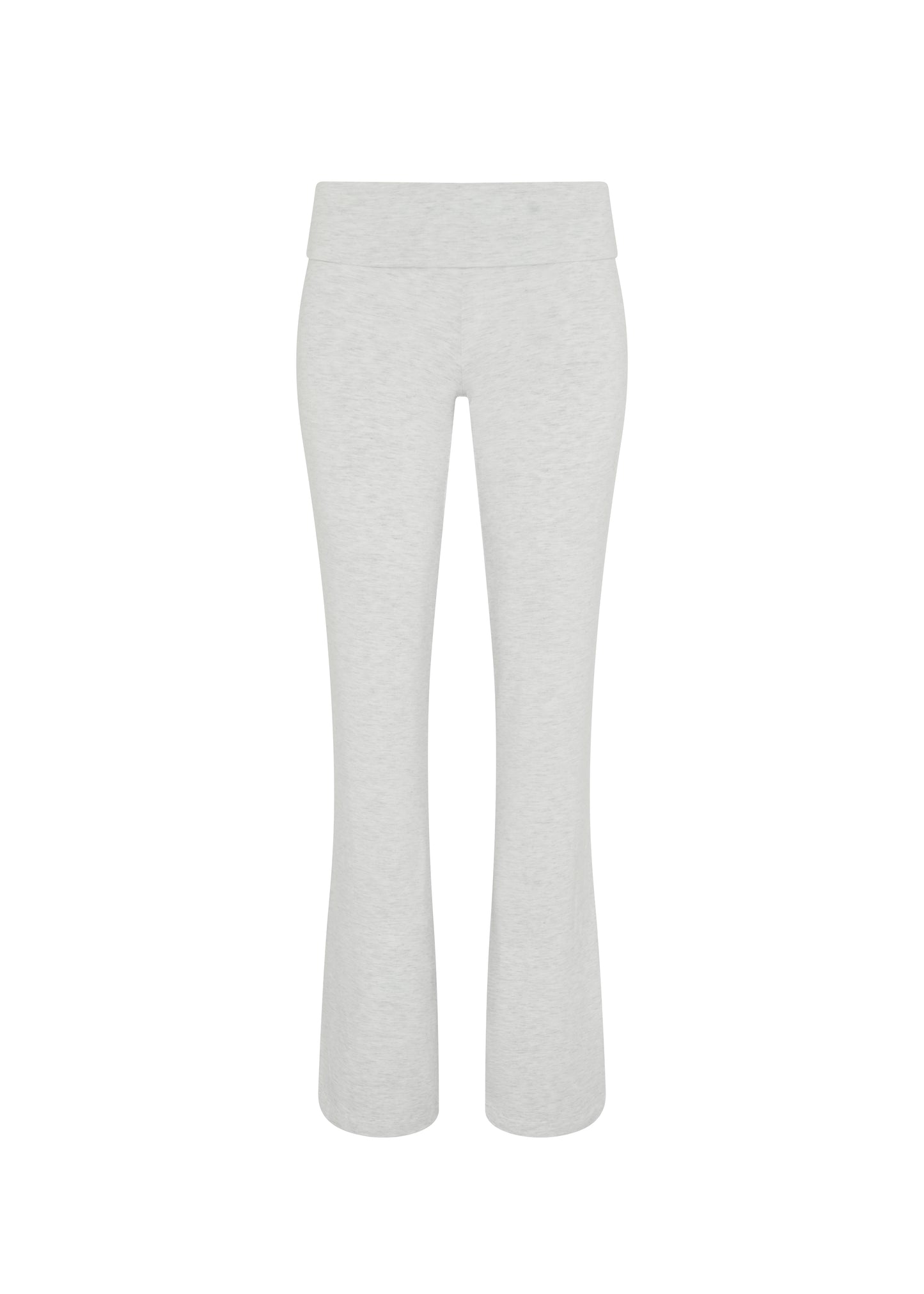 JERSEY FOLDOVER PANTS - WHITE GRAY
