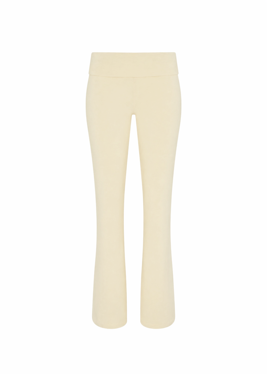 JERSEY FOLDOVER PANTS - FRESH BUTTER
