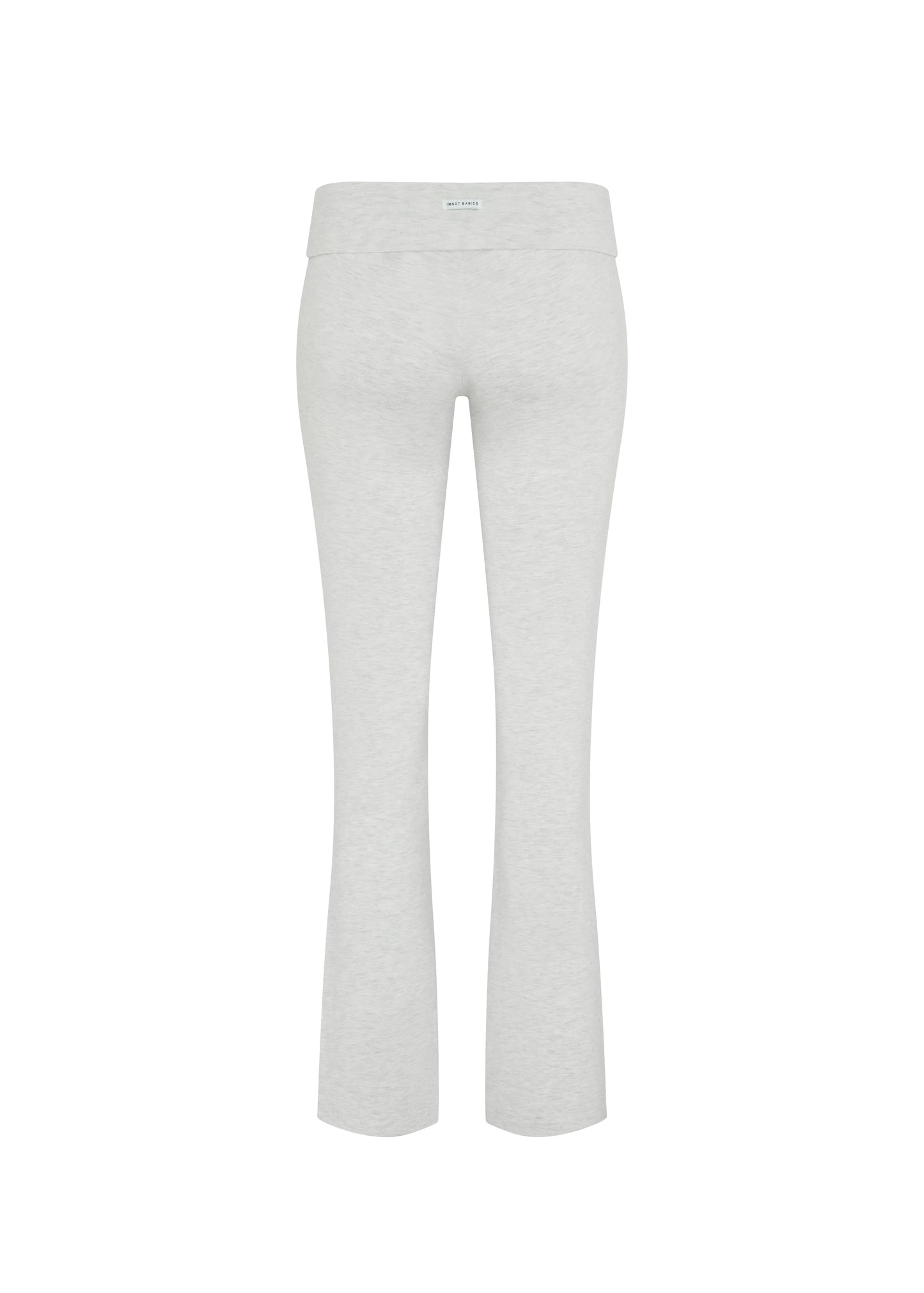 JERSEY FOLDOVER PANTS - WHITE GRAY