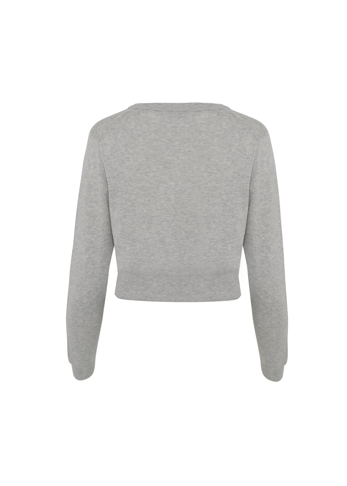 classic cotton cardigan - SOFT GRAY