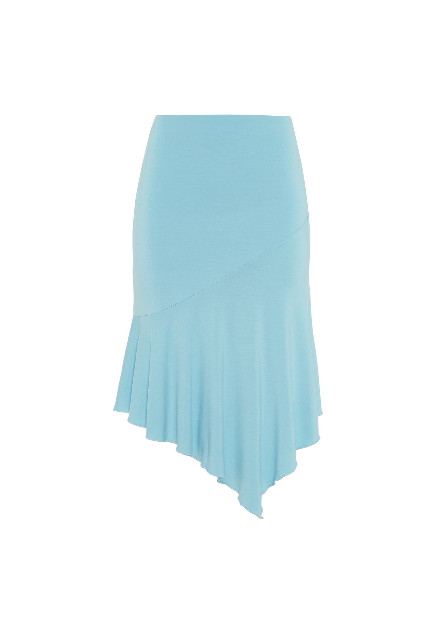 JERSEY FOLDOVER SKIRT - JELLY BLUE