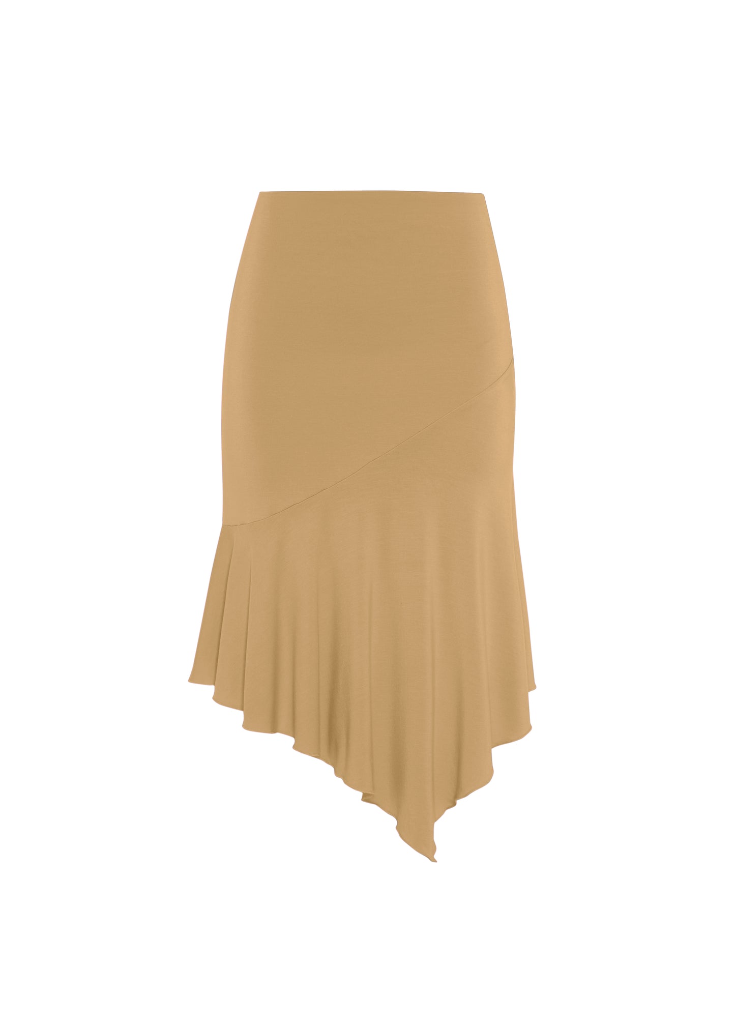 JERSEY FOLDOVER SKIRT - DRY OAT