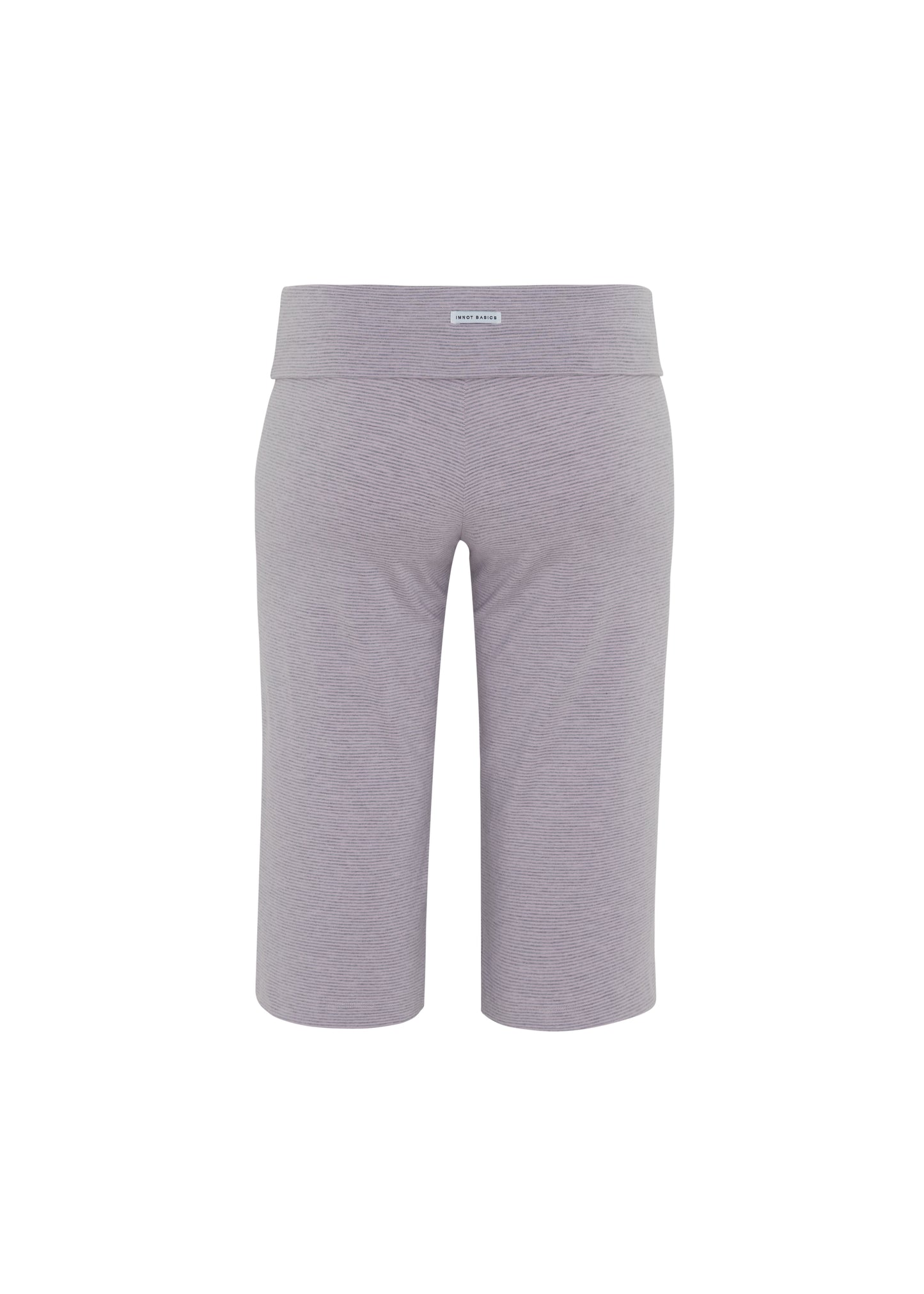 JERSEY FOLDOVER CAPRI PANTS - SWEET STRIPE