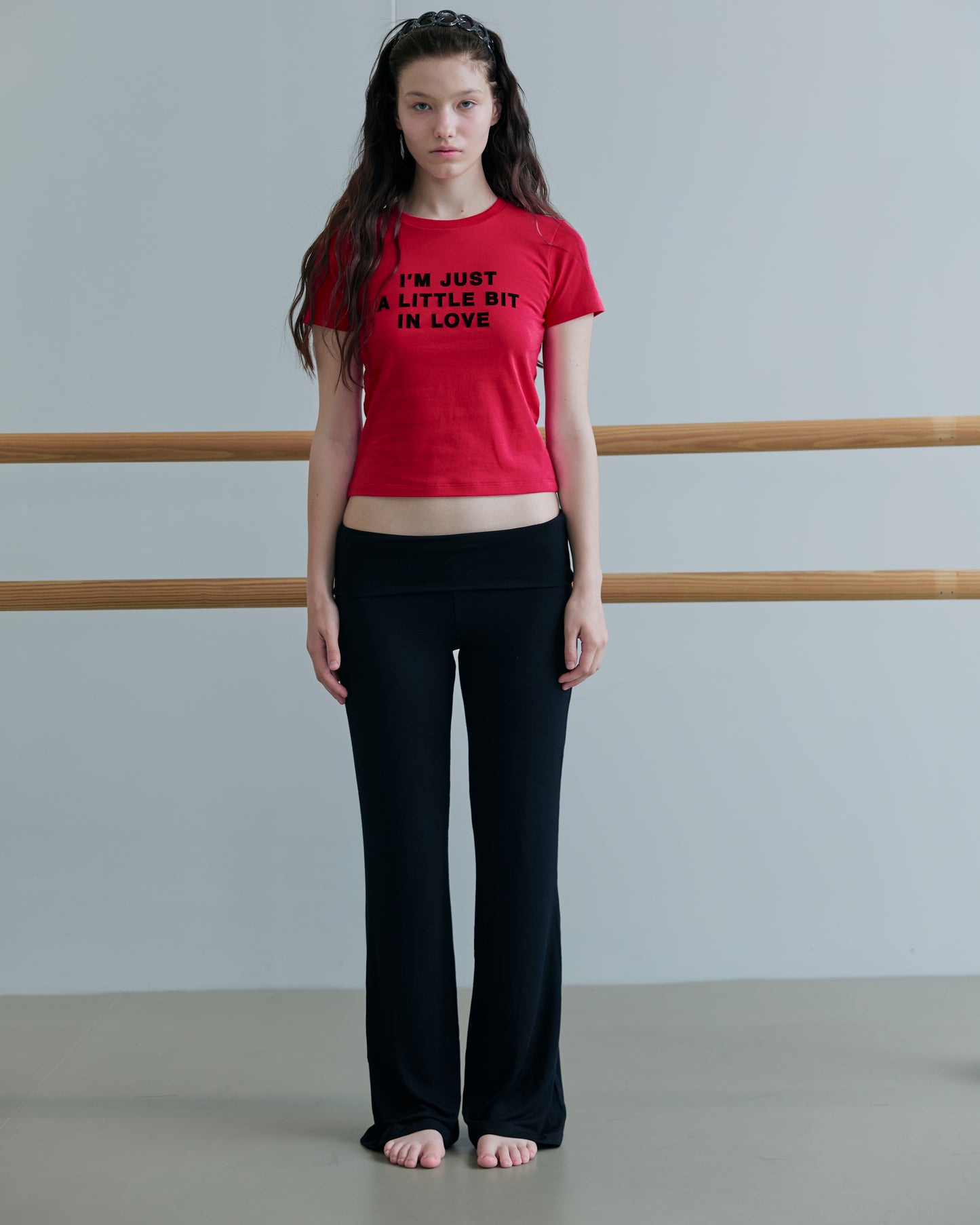 JERSEY FOLDOVER PANTS - DEEP BLACK