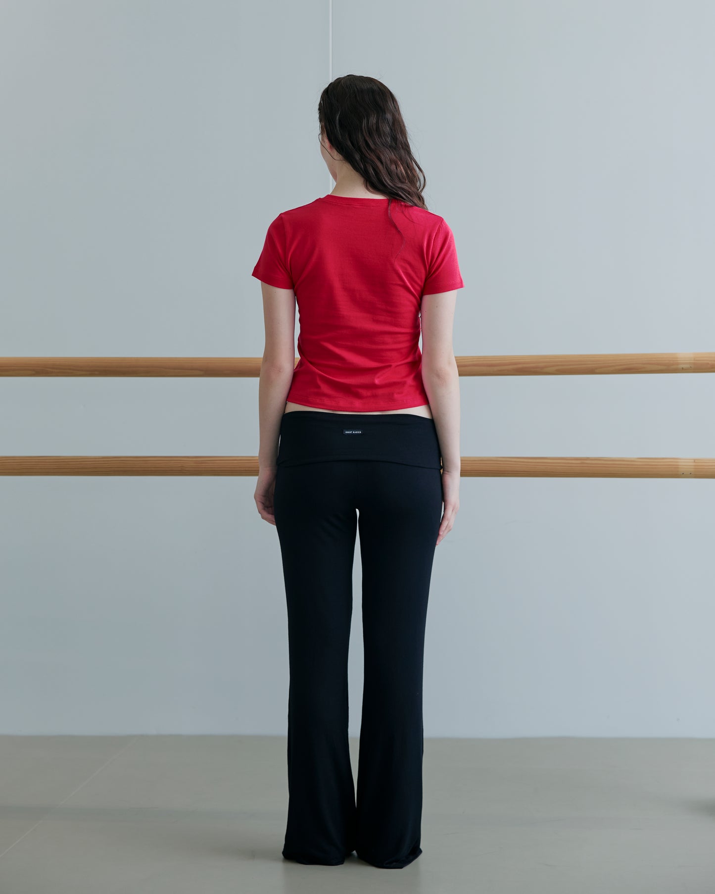 JERSEY FOLDOVER PANTS - DEEP BLACK