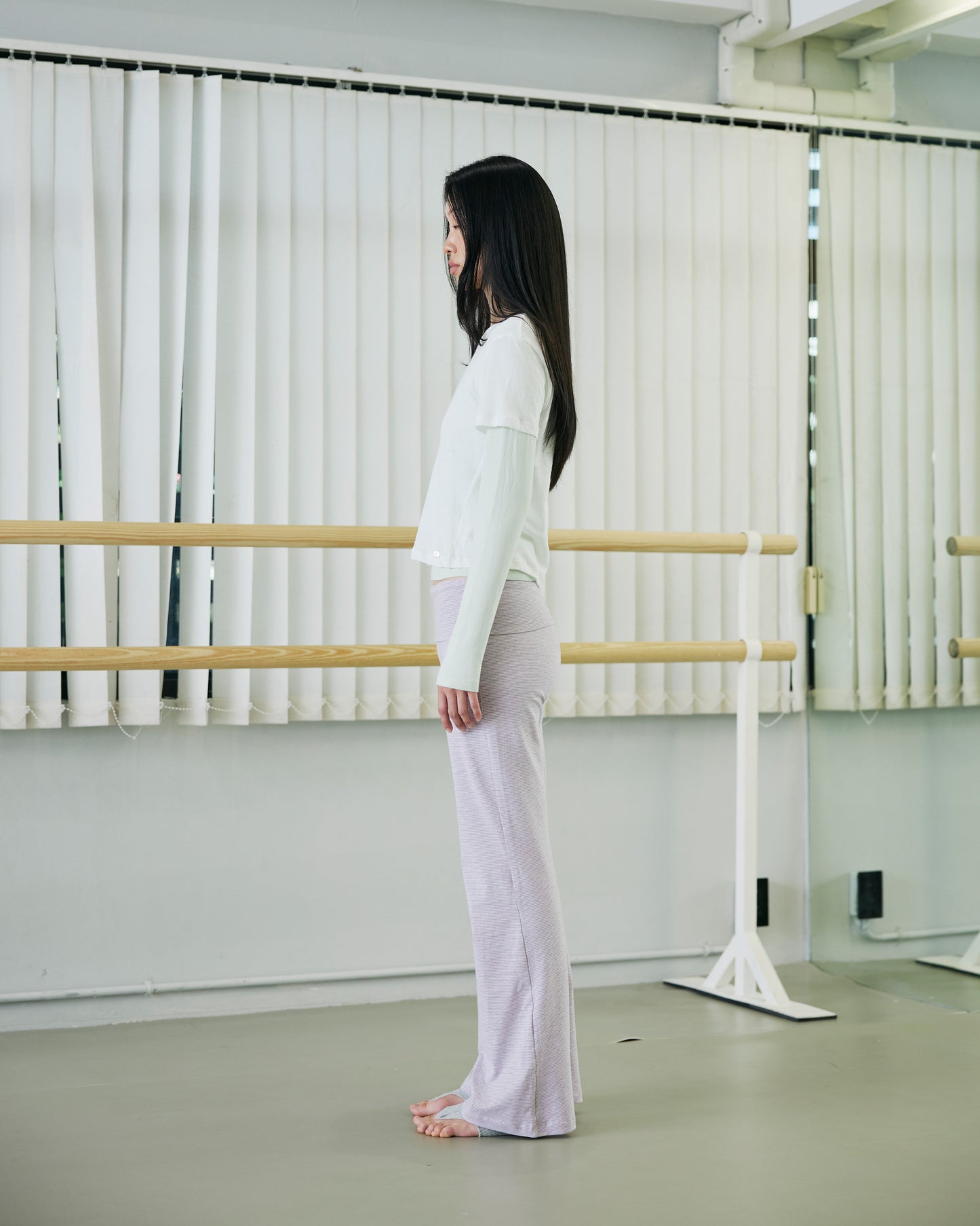 JERSEY FOLDOVER PANTS - SWEET STRIPE