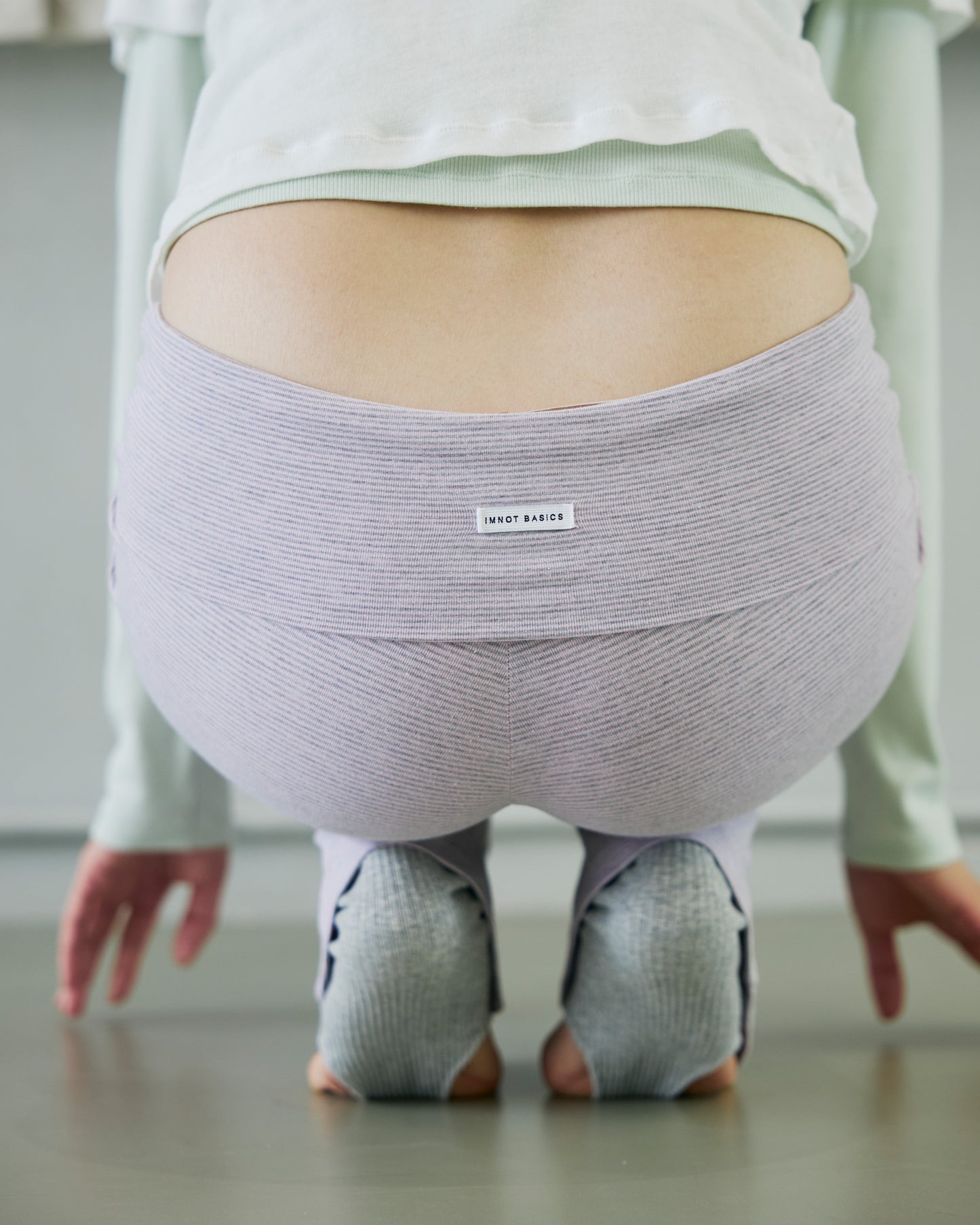 JERSEY FOLDOVER PANTS - SWEET STRIPE