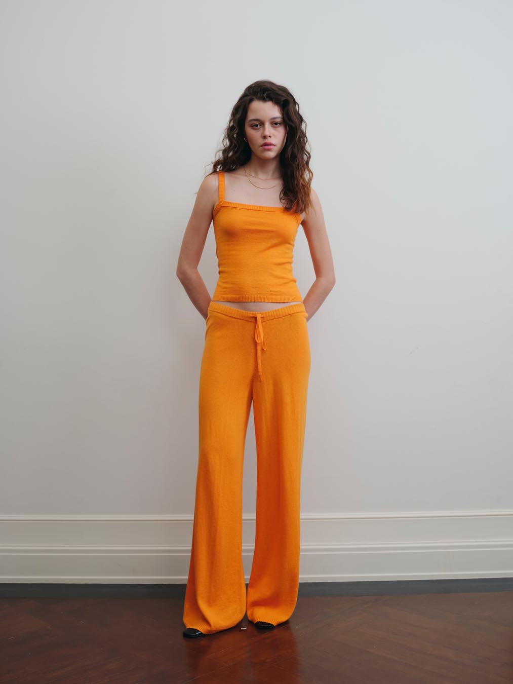 COZY KNIT PANTS- Pumpkin