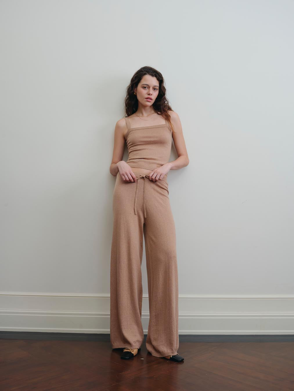 COZY KNIT PANTS- CINNAMON