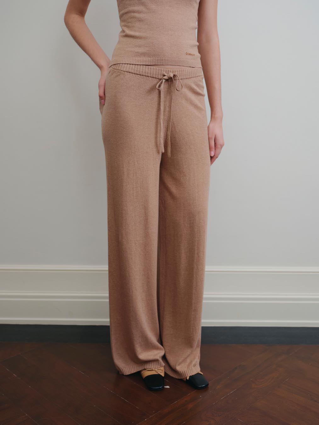COZY KNIT PANTS- CINNAMON