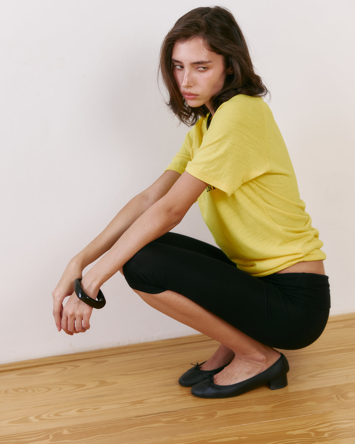 JERSEY FOLDOVER CAPRI LEGGINGS - DEEP BLACK