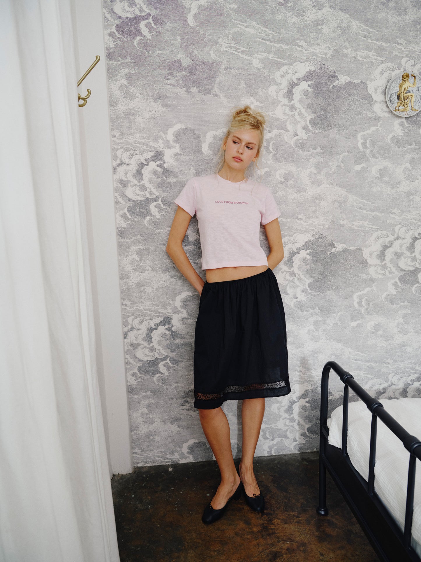 The Blooming classic skirt - Black