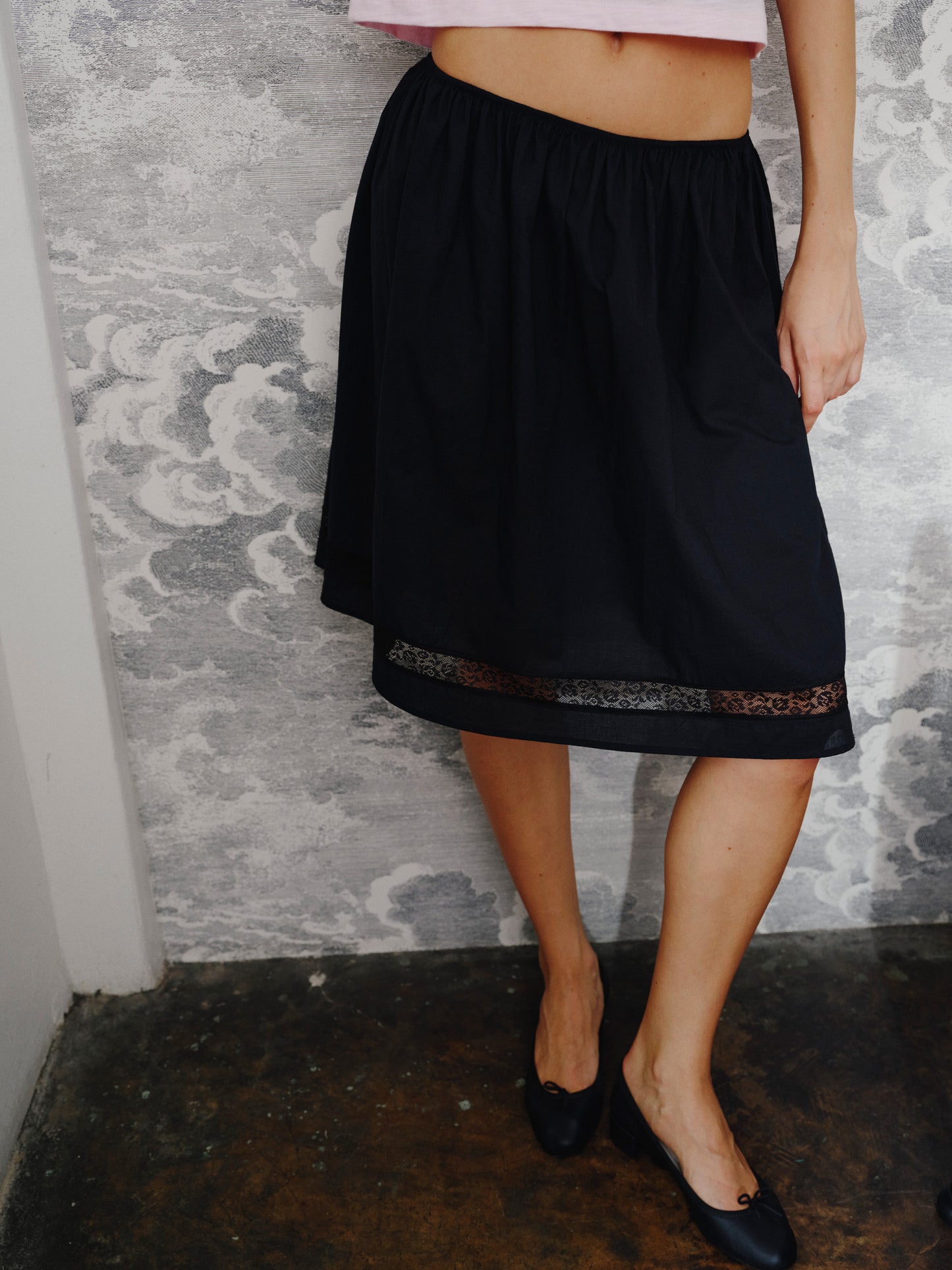The Blooming classic skirt - Black