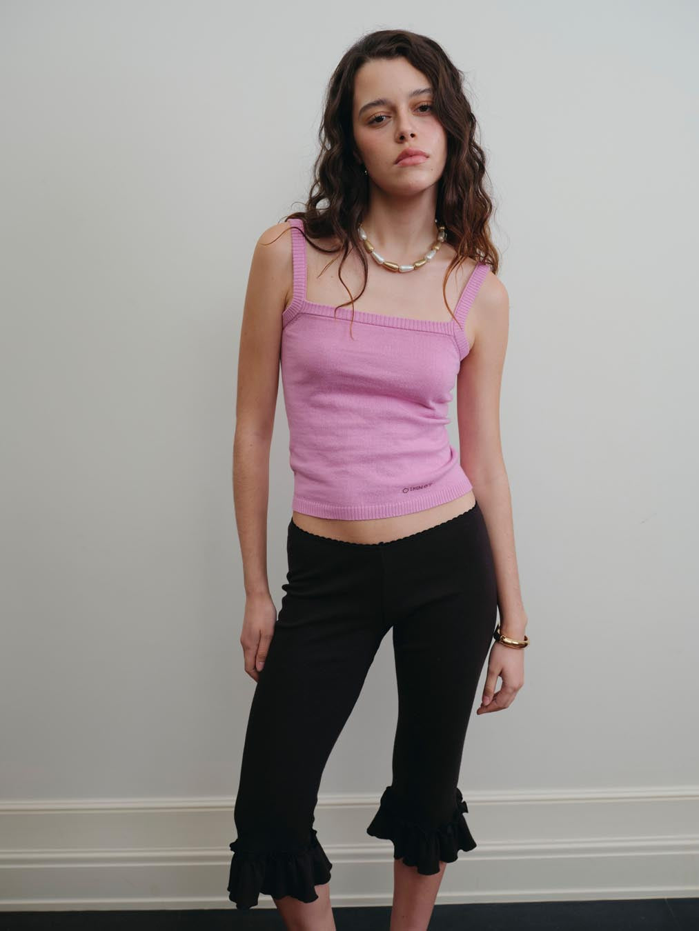 KNIT CLASSIC CAMI TOP - BRUSH PETAL