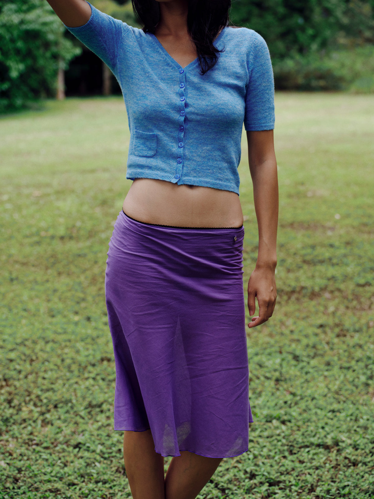 breeze cotton skirt - ube