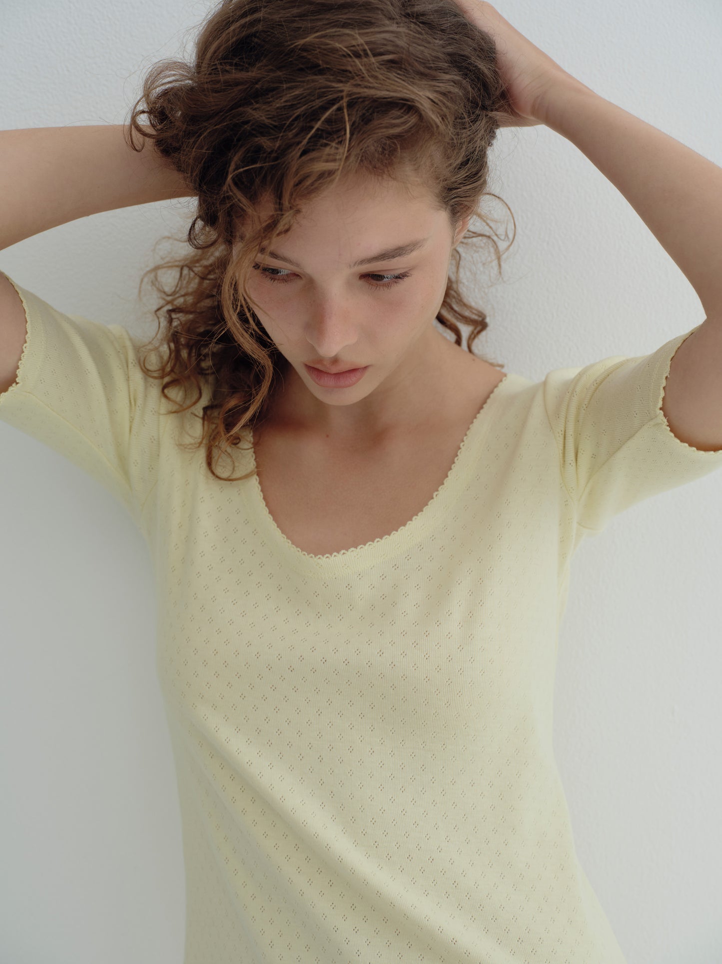 THE CLASSIC REVERSIBLE MINI DRESS - Butter milk