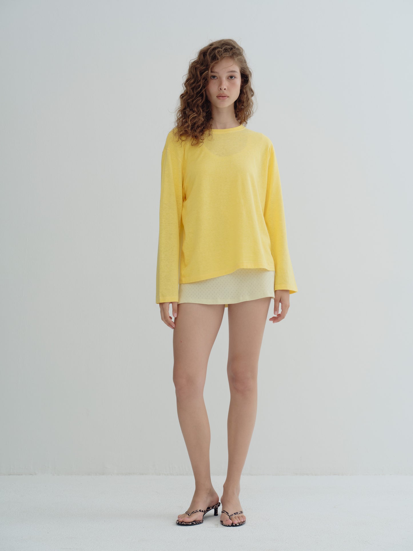 LONG SLEEVE SUMMER T-SHIRT - Lemon