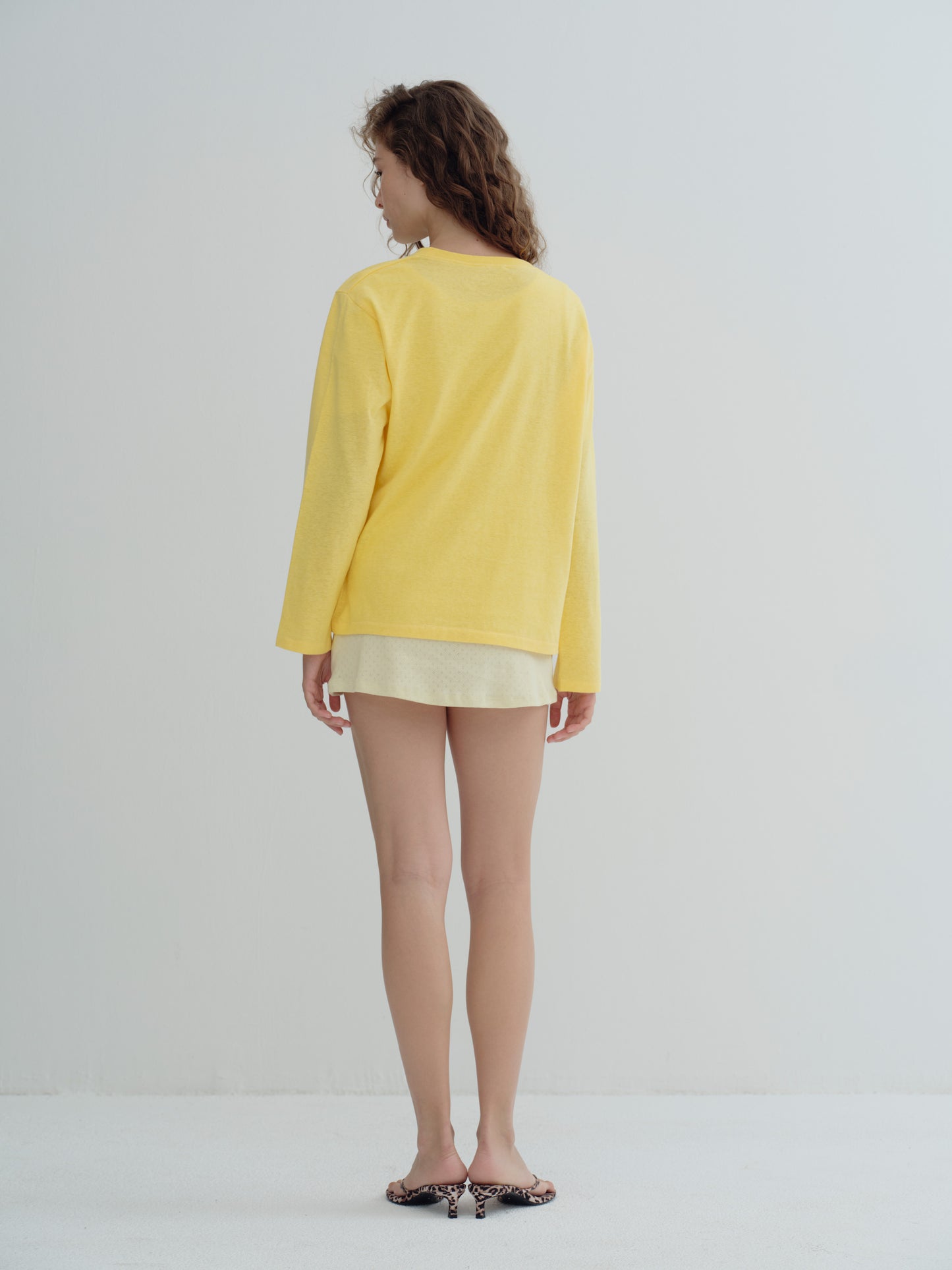 LONG SLEEVE SUMMER T-SHIRT - Lemon