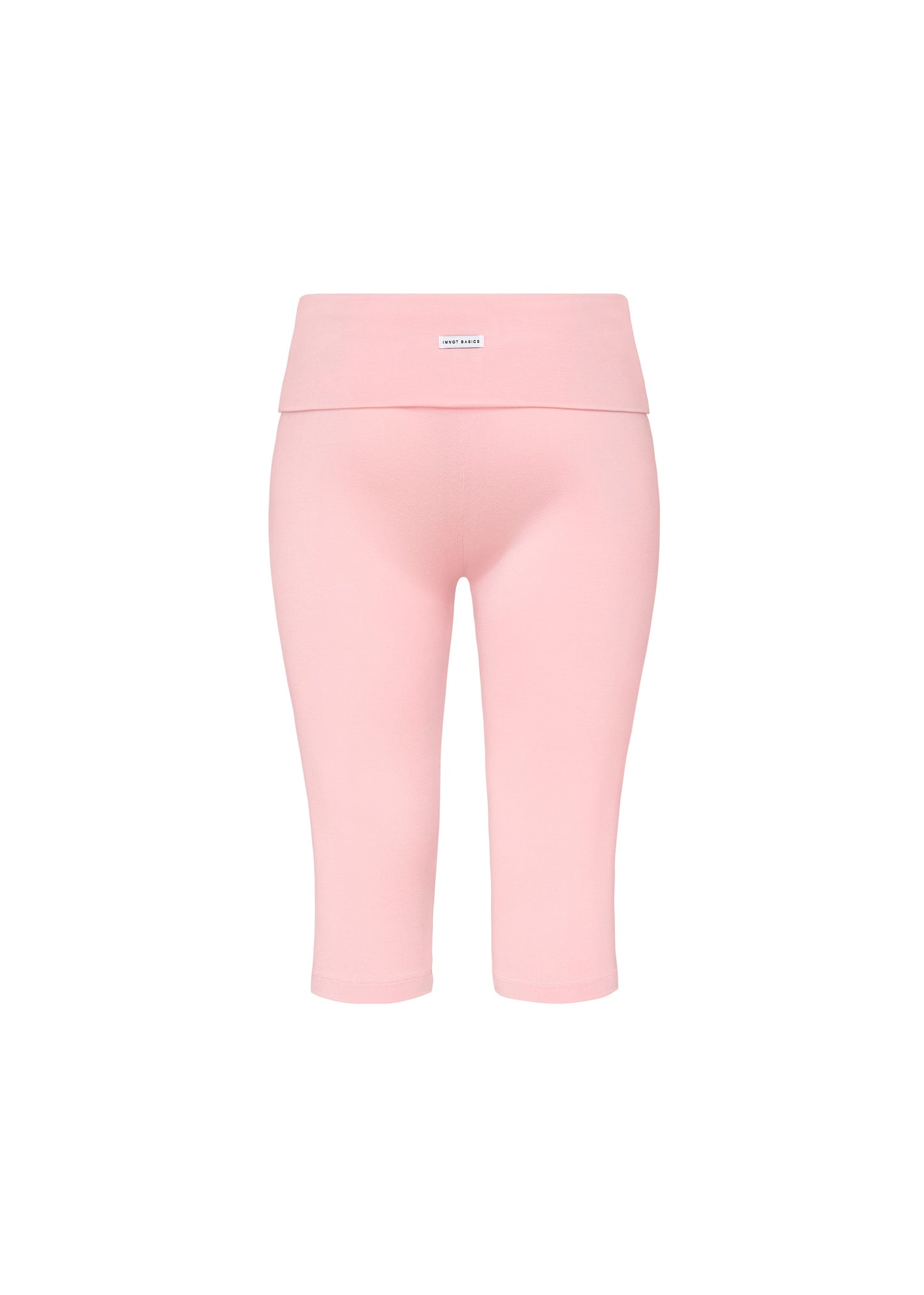 JERSEY FOLDOVER CAPRI LEGGINGS - Rose Pink