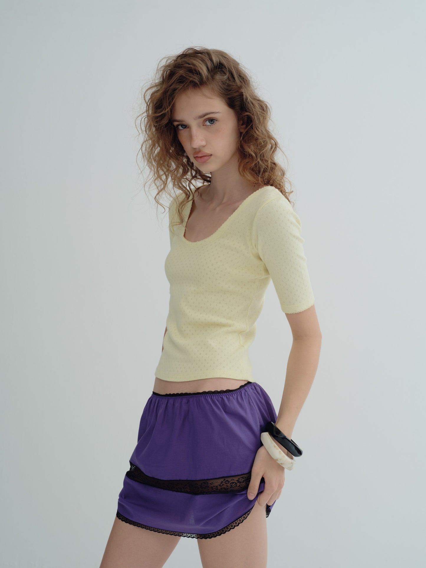 THE CLASSIC REVERSIBLE TOP - Butter milk