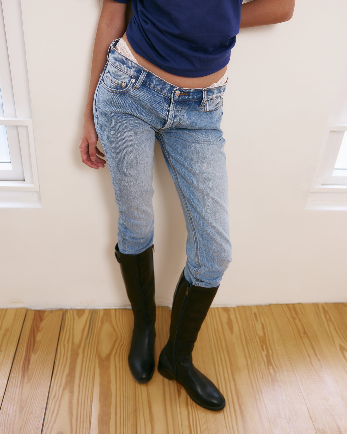 imnot bootcut jeans - Classic Blue Wash
