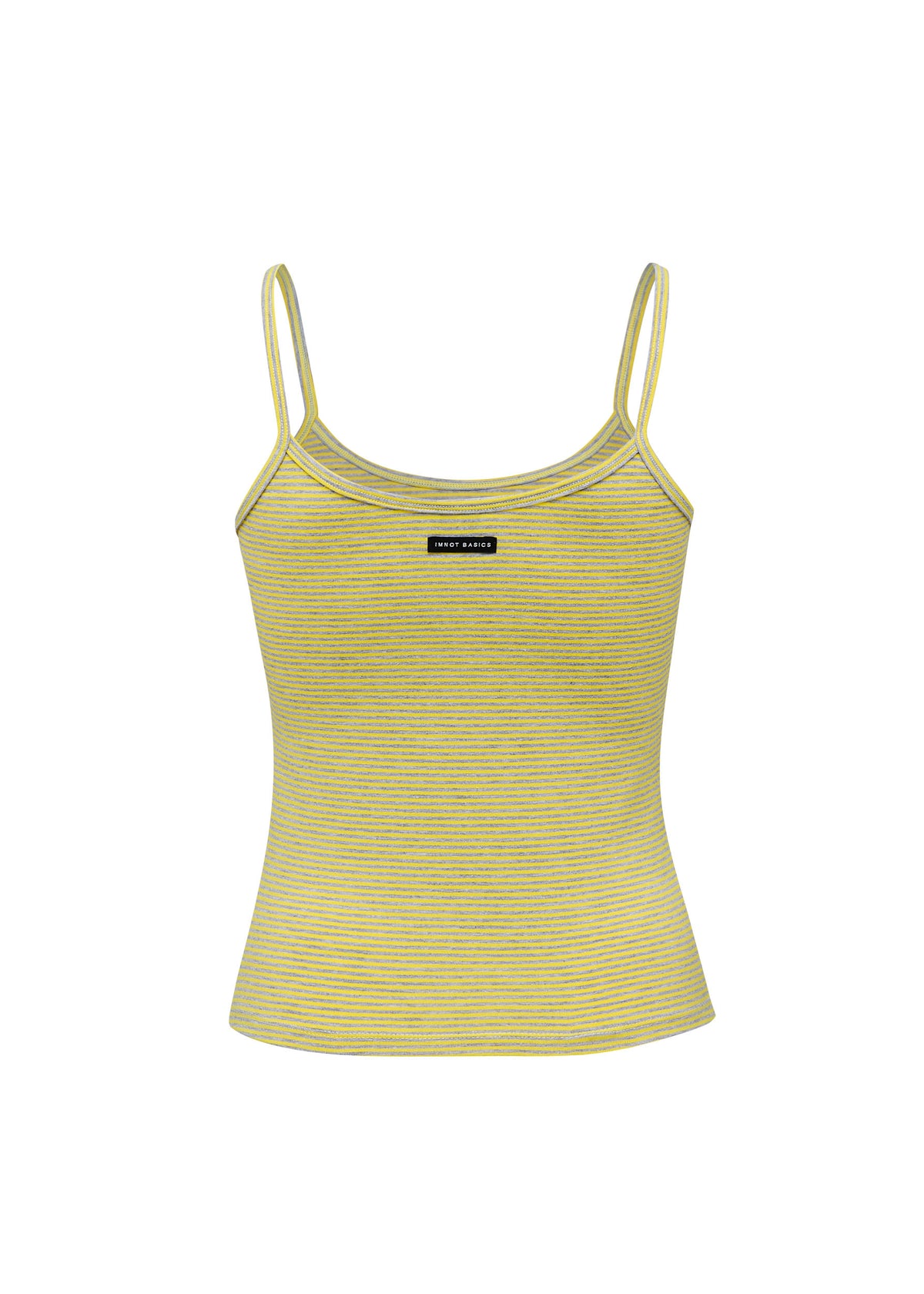 Imnot basic cami top - Yellow stripe