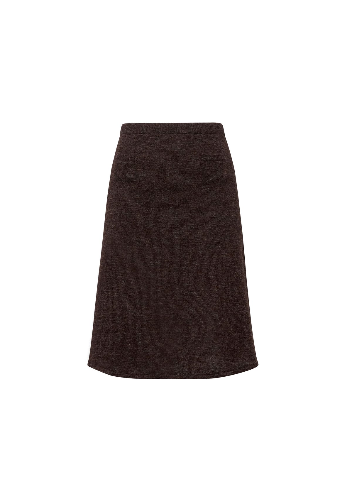 Classic midi skirt with hidden pockets - Chocolate Bark
