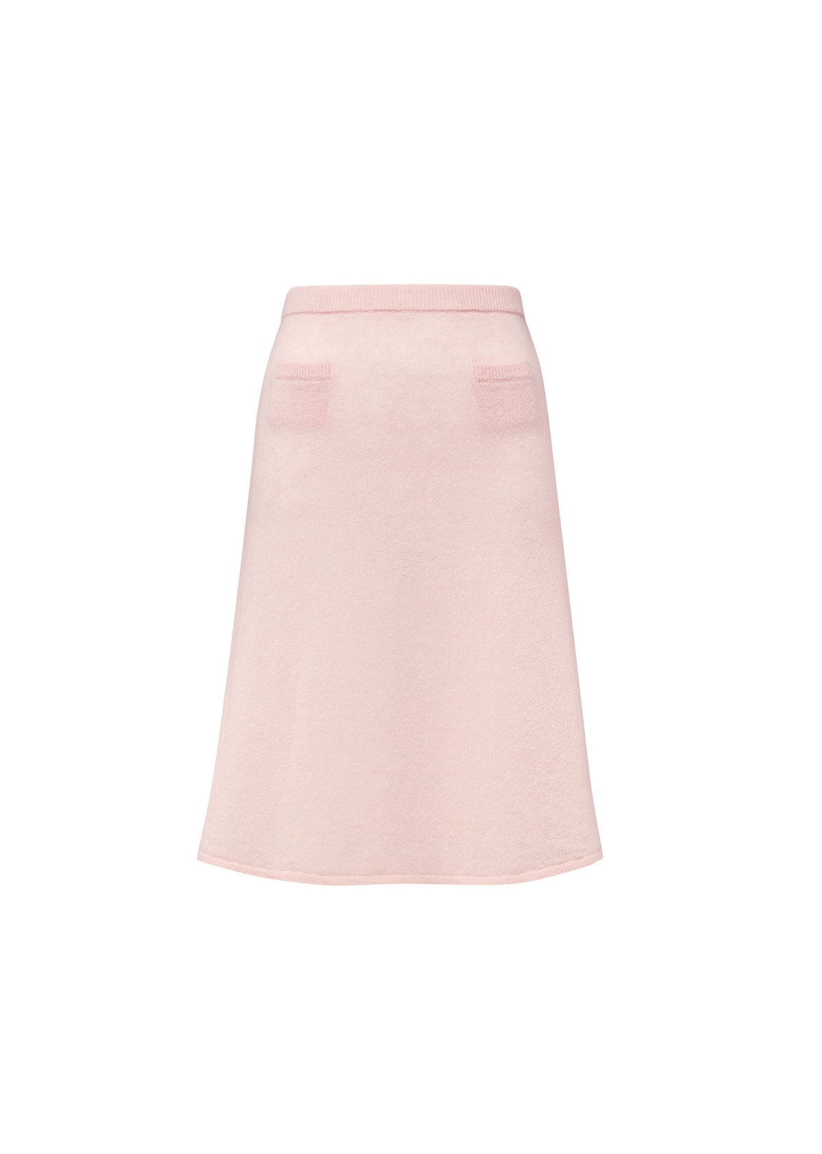 Classic midi skirt with hidden pockets - Pale Pink