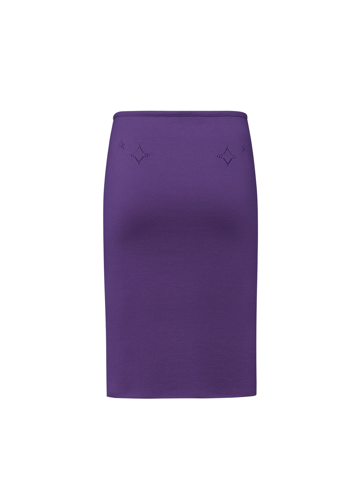 Knit Midi Skirt with Emoji Cut-Outs - BUDO