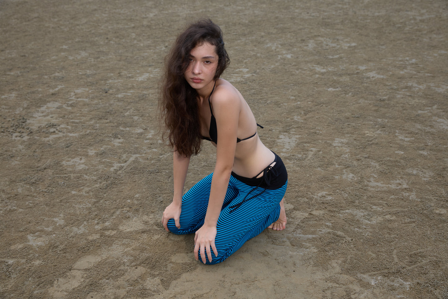 JERSEY FOLDOVER PANTS - DEEP TEAL