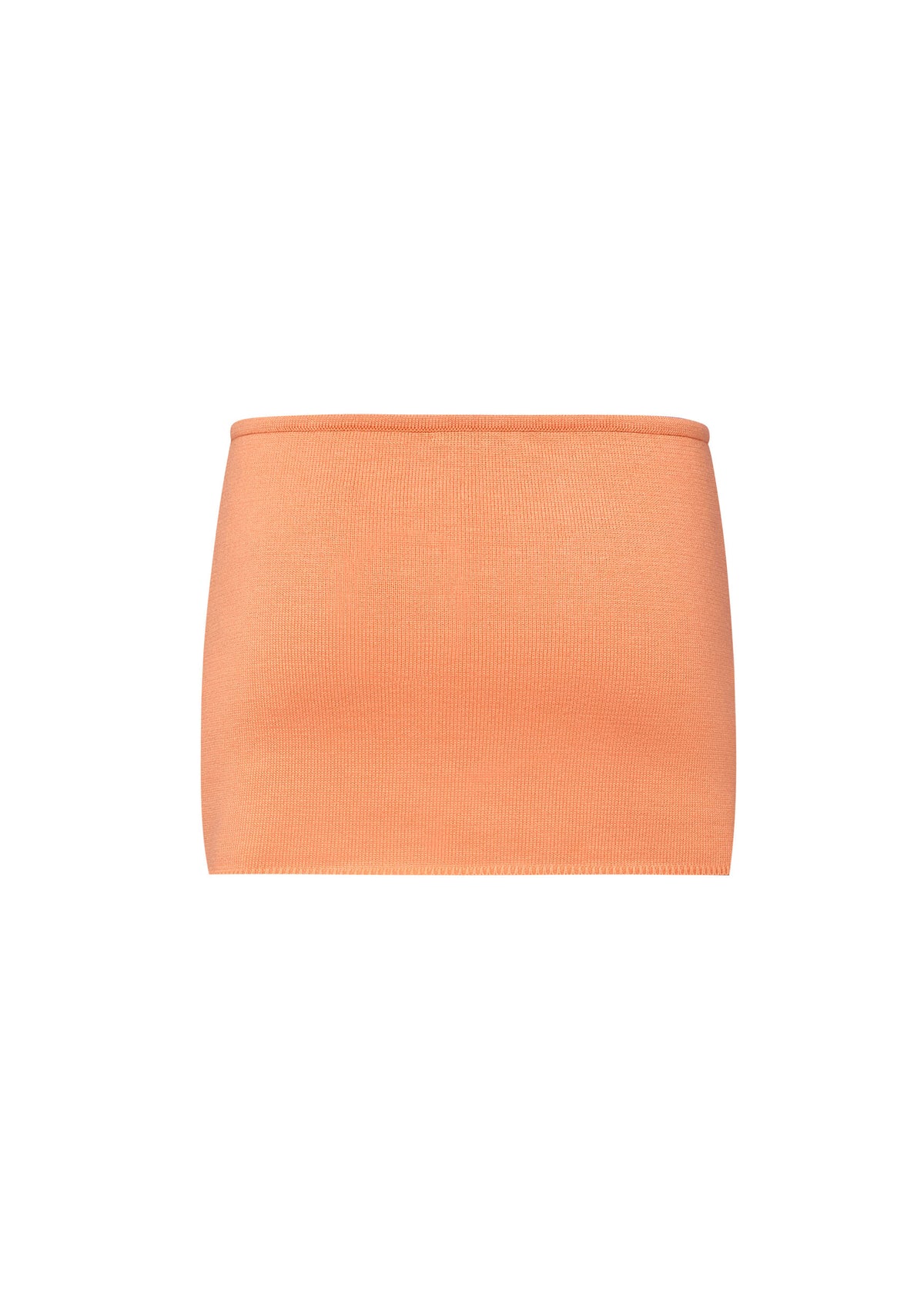 Knit Mini Skirt with Emoji Cut-Outs - Kaki