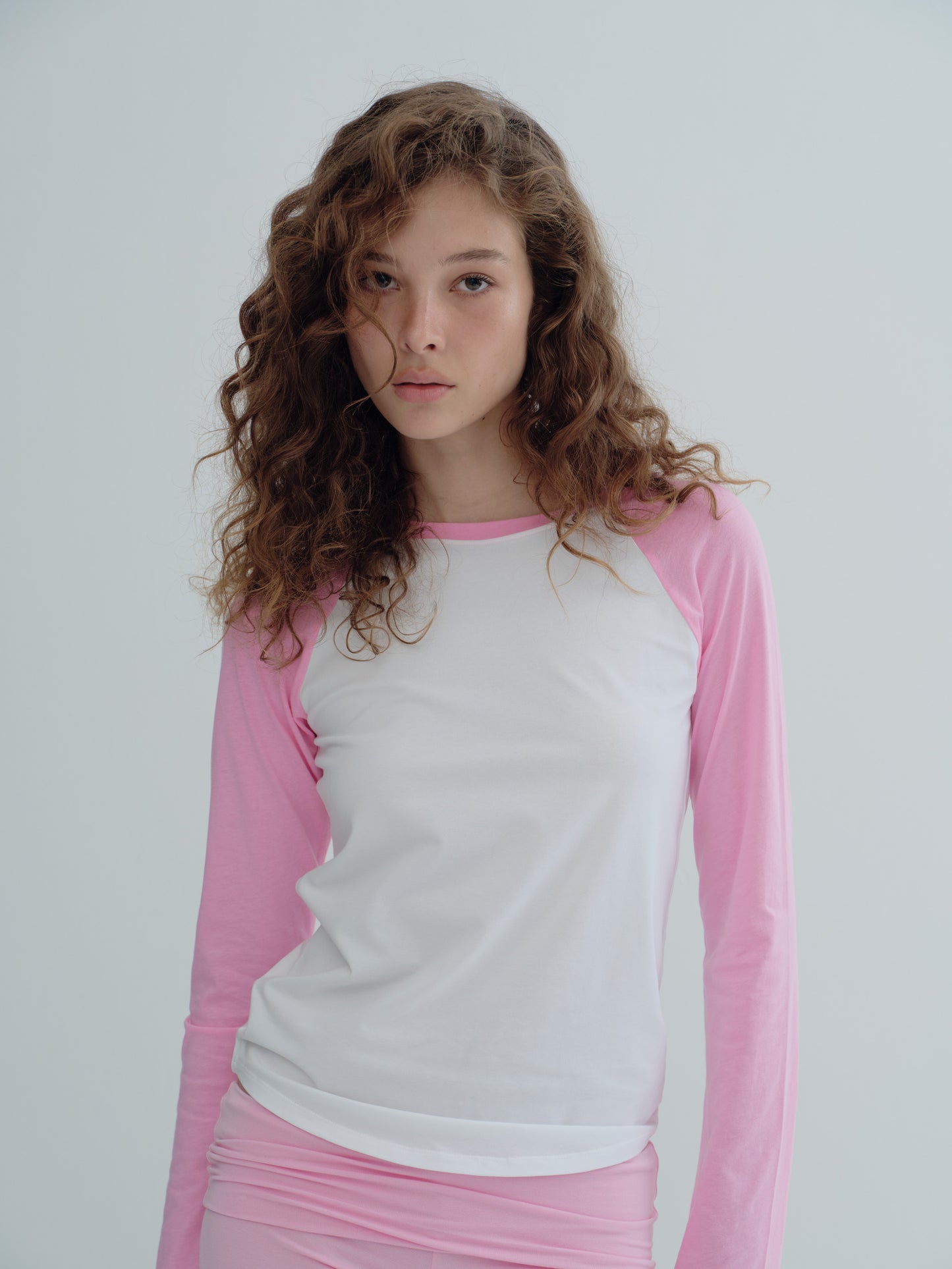 basic raglan long-sleeve tee - Team Imnot