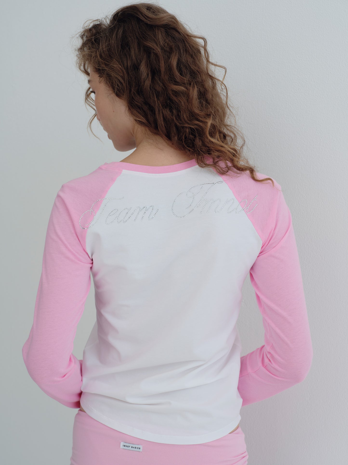 basic raglan long-sleeve tee - Team Imnot