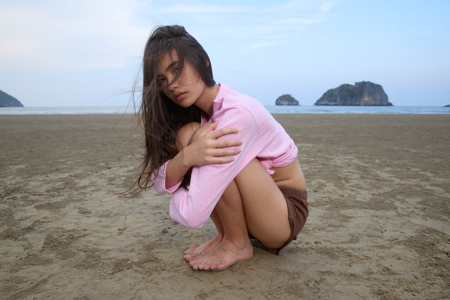 LONG SLEEVE SUMMER T-SHIRT - PINK