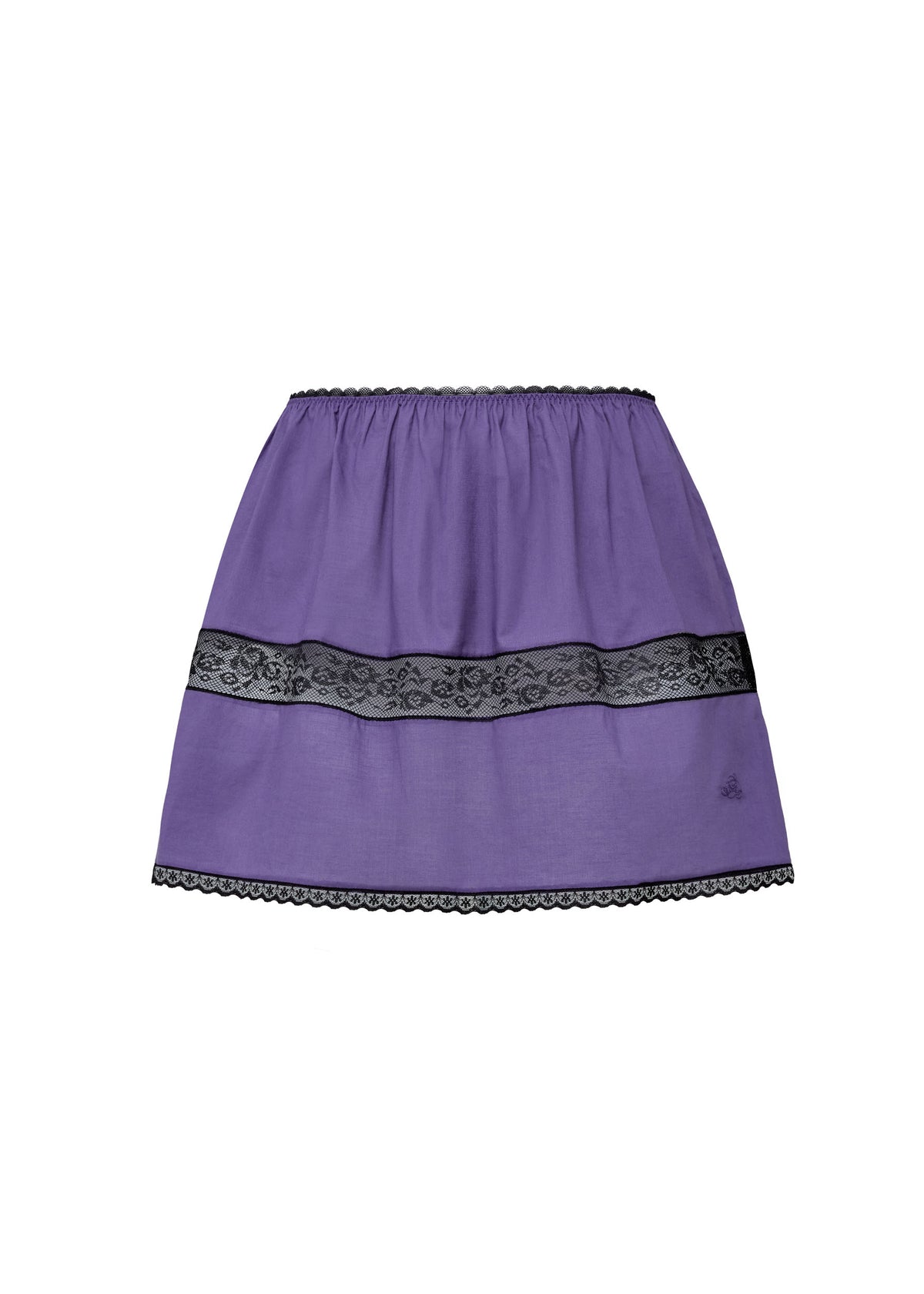 The Blooming classic mini skirt - Purple