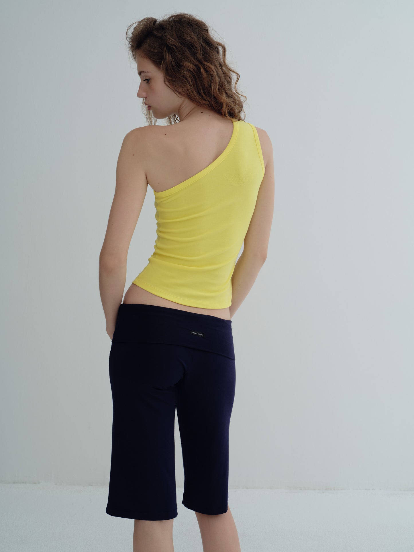 70s one shoulder top - Marigold
