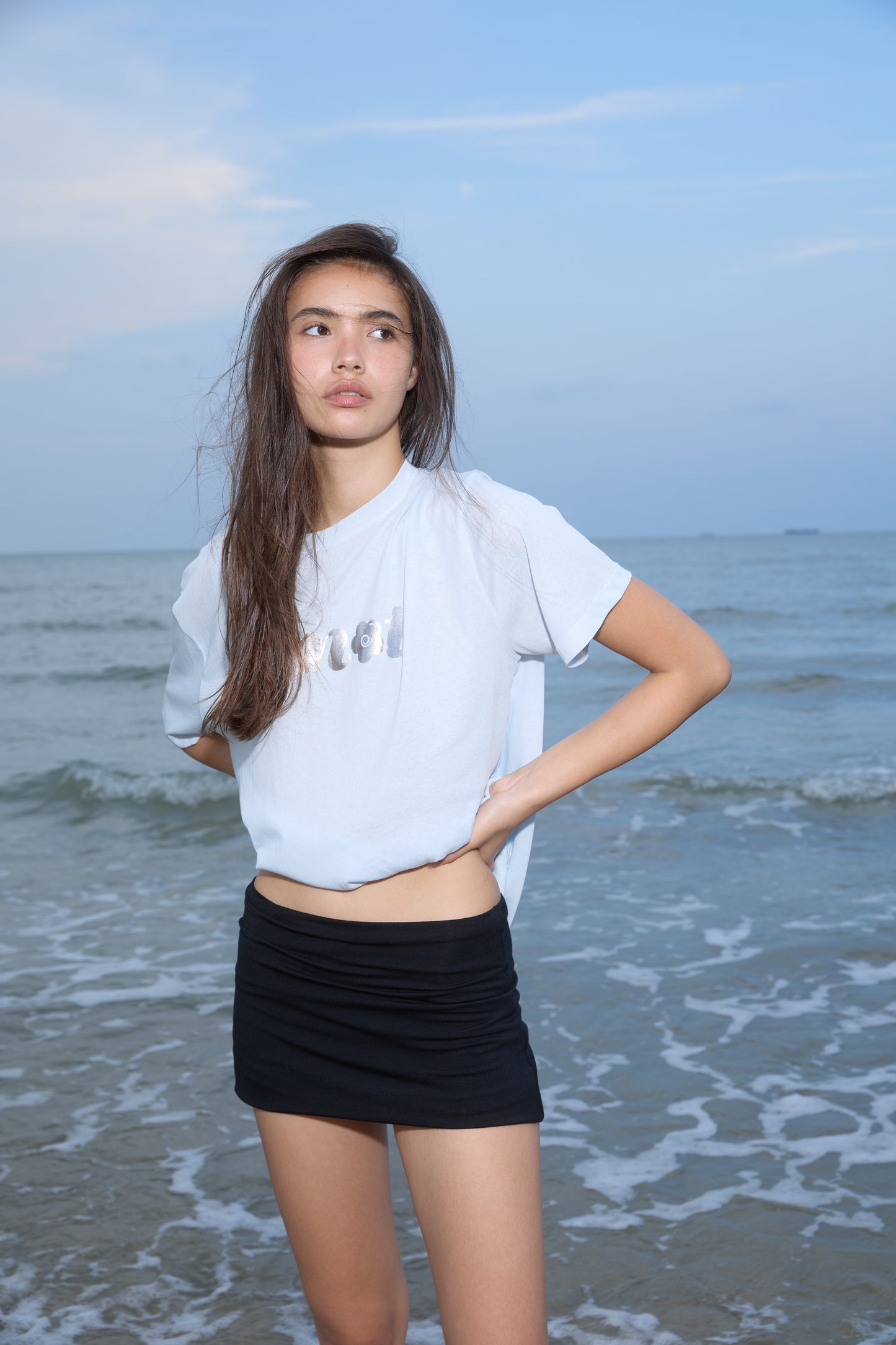 JERSEY FOLDOVER MICRO MIN SKORT - BLACK
